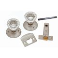 Belwith Products Belwith Products 214589 Passage Door Latch Set; Glass Knobs - Satin Nickel 214589